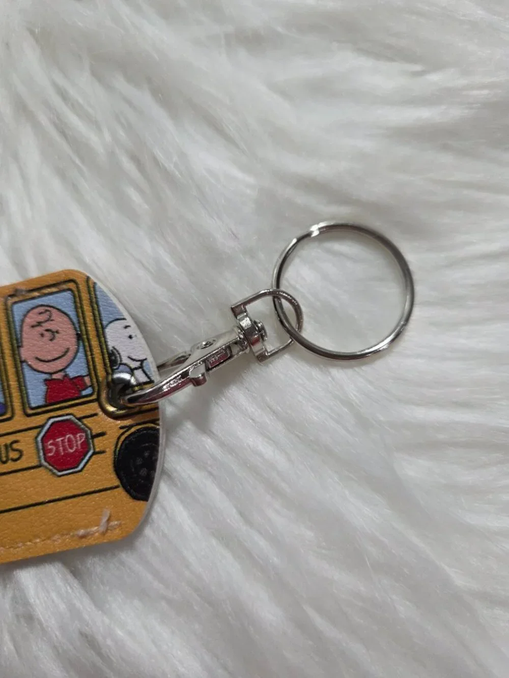 Peanuts School Bus Keychain